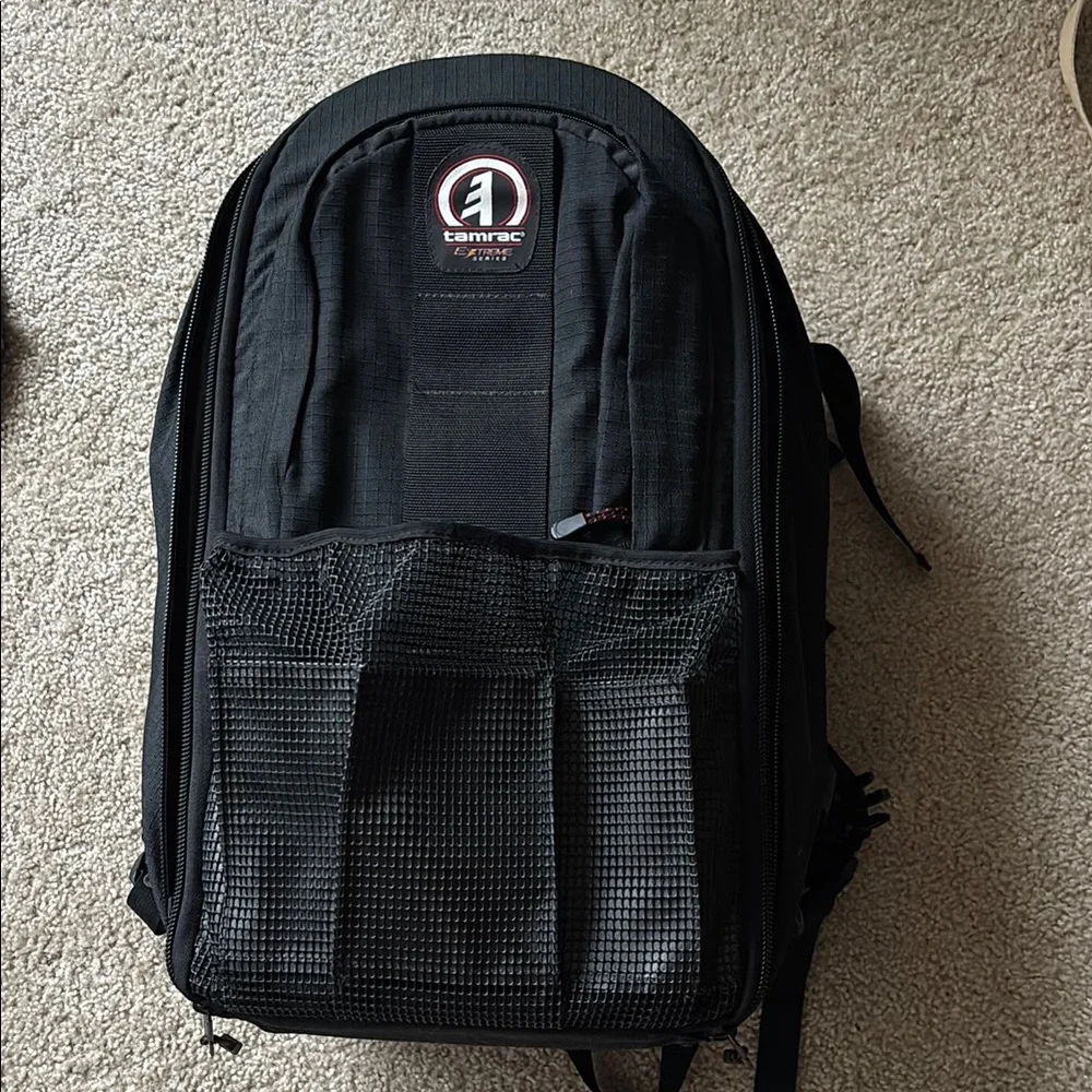 Black Camera Backpack - Picture 1 of 12